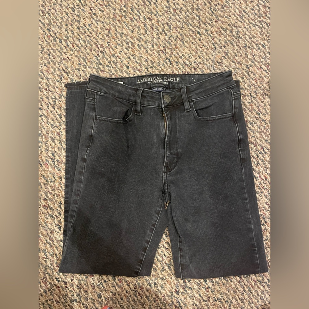 American Eagle Outfitters Dark Gray Super Stretch Jeans